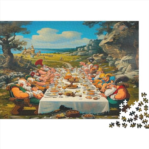 Cartoon Characters Puzzles Für Erwachsene 500 Teile Puzzle Für Familienspielzeugspiel Holzpuzzle Family Time Brain Challenge 500pcs (52x38cm) von YUXINYUE