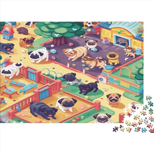 Cartoon Puppy Puzzles Für Kinder1000 Teile Karikatur Puzzle DIY Puzzle 1000 Teile Klassische Puzzles Spielzeug Familienspaß Jigsaw Board 1000pcs (75x50cm) von YUXINYUE