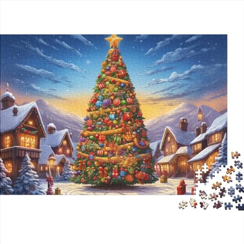 Christmas Tree– 1000 Teile, Impossible Puzzle, Geschicklichkeitsspiel Für Die Ganze Familie, Farbenfrohes Legespiel, Erwachsenenpuzzle Ab 12 Jahren 1000pcs (75x50cm) von YUXINYUE