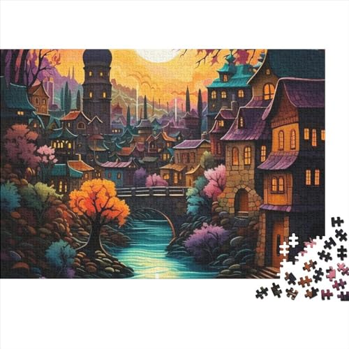 Cityscape Architecture Puzzle 300 Teile - Cartoon - Puzzle Für Erwachsene Und Kinder Ab 12 Jahren, 300pcs (40x28cm) von YUXINYUE