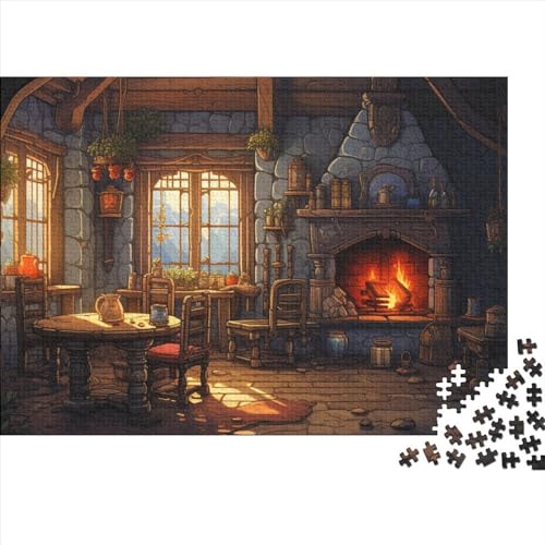 Cosy Cottage Puzzle - Cartoon - 500 Teile Puzzle Für Erwachsene Und Kinder Ab 12 Jahren, Geschicklichkeitsspiel Für Die Ganze Familie, 500pcs (52x38cm) von YUXINYUE