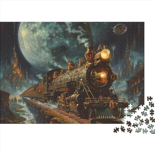 Dream Train 1000 Teile Puzzle, Premium Quality, Für Erwachsene Und Kinder Ab 12 Jahren Puzzle, 1000pcs (75x50cm) von YUXINYUE