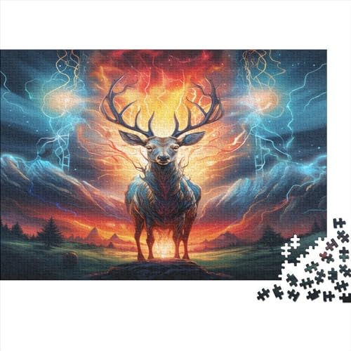 Elk Puzzle 500 Teile Erwachsene | | 500 Teile Puzzle Für Erwachsene Und Kinder Ab 14 Jahren Holzpuzzle 500pcs (52x38cm) von YUXINYUE