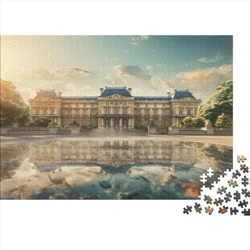 Elysée Palace Puzzles Für Erwachsene 500 Teile European Palace Puzzle Für Familienspielzeugspiel Holzpuzzle Family Time Brain Challenge 500pcs (52x38cm) von YUXINYUE