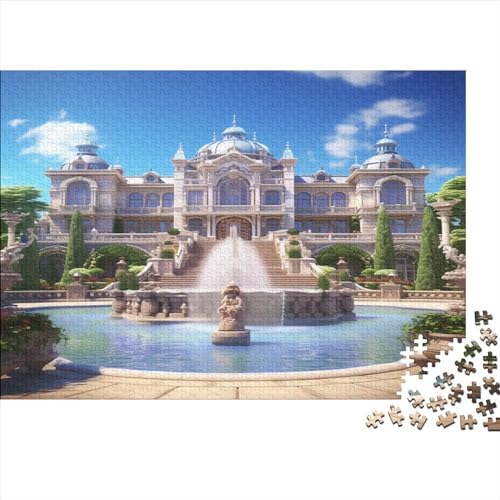 European Architecture Puzzles Für Kinder1000 Teile Karikatur Puzzle DIY Garden Fountain Puzzle 1000 Teile Klassische Puzzles Spielzeug Familienspaß Jigsaw Board 1000pcs (75x50cm) von YUXINYUE