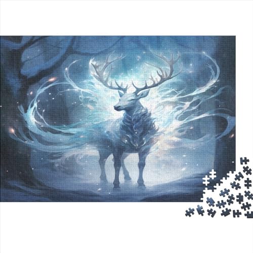 Fairy Deer Puzzle 300 Teile Für Erwachsene & Kinder - Outdoor & Reisespielzeug -Steckpuzzle Geduldspiel 300pcs (40x28cm) von YUXINYUE