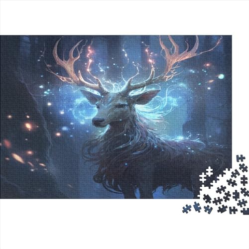 Fairy Deer Puzzles Für Erwachsene 1000 Teile Patron Saint Puzzle Für Familienspielzeugspiel Holzpuzzle Family Time Brain Challenge 1000pcs (75x50cm) von YUXINYUE