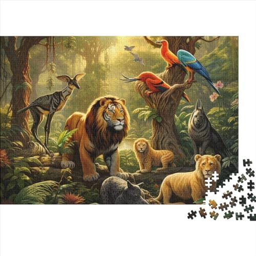 Forest Animals 500 Teile Puzzle, Premium Quality, Für Erwachsene Und Kinder Ab 12 Jahren Puzzle, 500pcs (52x38cm) von YUXINYUE