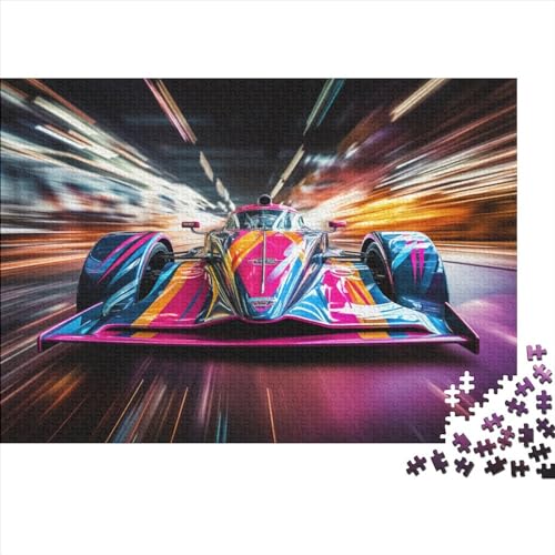 Formula Racing Puzzle 300 Teile Classic Puzzle DIY Kit Holzspielzeug Unique Gift Home Decor 300pcs (40x28cm) von YUXINYUE