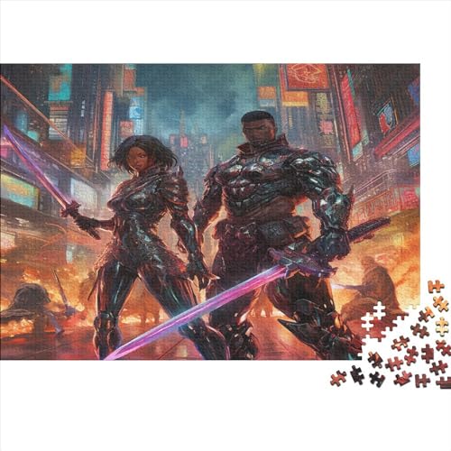 Future Warrior Puzzle 300 Teile Für Erwachsene & Kinder - Outdoor & Reisespielzeug -Steckpuzzle Geduldspiel 300pcs (40x28cm) von YUXINYUE