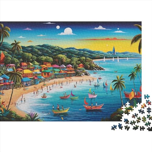 Holiday Bay Puzzle 500 Teile Für Erwachsene & Kinder - Outdoor & Reisespielzeug -Steckpuzzle Geduldspiel 500pcs (52x38cm) von YUXINYUE