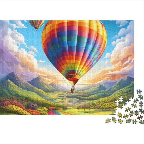 Hot Air Balloon Puzzle 1000 Teile Erwachsene | Cartoon | 1000 Teile Puzzle Für Erwachsene Und Kinder Ab 14 Jahren Holzpuzzle 1000pcs (75x50cm) von YUXINYUE