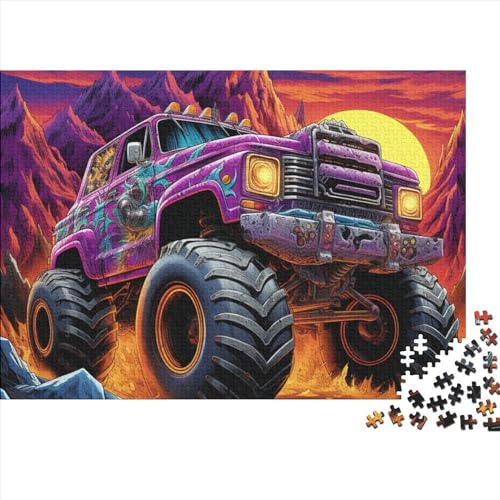 Monster Truck Puzzle 1000 Teile - Cartoon - Puzzle Für Erwachsene Und Kinder Ab 12 Jahren, 1000pcs (75x50cm) von YUXINYUE