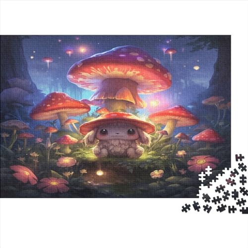 Mushroom Puzzle 1000 Teile Für Erwachsene & Kinder - Outdoor & Reisespielzeug -Steckpuzzle Geduldspiel 1000pcs (75x50cm) von YUXINYUE