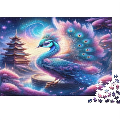 Peacock 500Pcs Puzzle Erwachsenen Dekompression Spiel Puzzle Studenten Spielzeug Für Kinder Weihnachten Geburtstagsgeschenke,Holzpuzzle 500pcs (52x38cm) von YUXINYUE