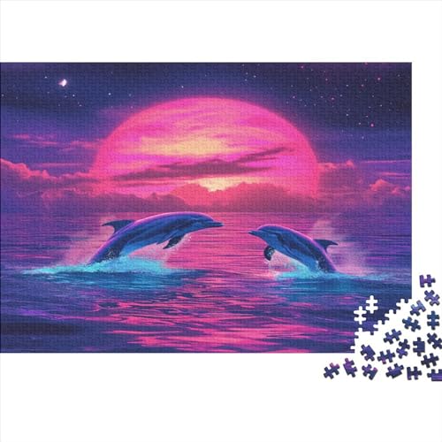 Purple Whale – Puzzle 1000 Teile Ab 12 Jahren, Buntes Erwachsenenpuzzle Mit Kräftigen Farben, Geschicklichkeitsspiel Für Die Ganze Familie, Schöne Geschenkidee 1000pcs (75x50cm) von YUXINYUE