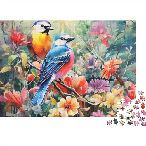 Puzzle 1000 Teile Erwachsene Birds and Flowers Puzzles Für Erwachsene Lernspiel Herausforderungsspielzeug 1000-teilige Puzzles Für Erwachsene Kinder 1000pcs (75x50cm) von YUXINYUE