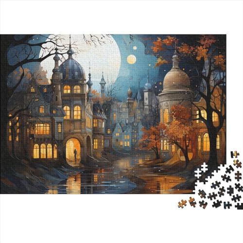 Puzzle 500 Teile Erwachsene Cityscape Architecture Puzzles Für Erwachsene Lernspiel Herausforderungsspielzeug 500-teilige Puzzles Für Erwachsene Kinder 500pcs (52x38cm) von YUXINYUE