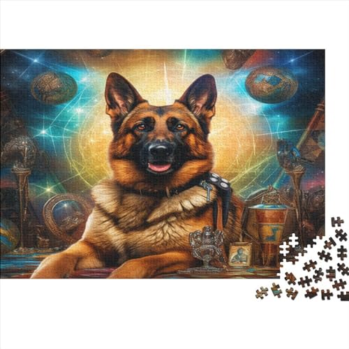 Puzzles Für Kinder1000 Teile Karikatur Puzzle DIY German Shepherd Puzzle 1000 Teile Klassische Puzzles Spielzeug Familienspaß Jigsaw Board 1000pcs (75x50cm) von YUXINYUE