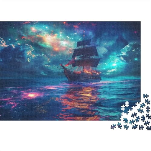 Sailing Boat 300Pcs Puzzle Erwachsenen Dekompression Spiel Puzzle Studenten Spielzeug Für Kinder Weihnachten Geburtstagsgeschenke,Holzpuzzle 300pcs (40x28cm) von YUXINYUE