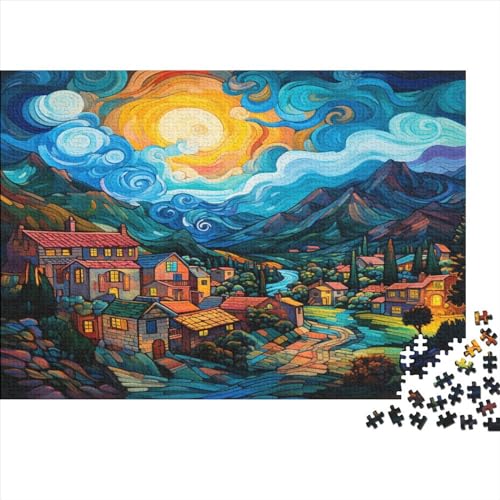 Tranquil Town Puzzle 500 Teile Für Erwachsene & Kinder - Outdoor & Reisespielzeug -Steckpuzzle Geduldspiel 500pcs (52x38cm) von YUXINYUE