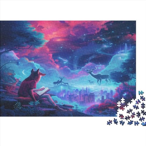 Wolf Art 1000 Teile Puzzle Animal Patterns Geeignet Für Erwachsene Und Kinder Ab 12 Jahren 1000pcs (75x50cm) von YUXINYUE