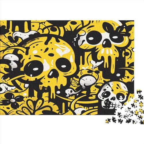 Yellow Skeleton Puzzle 1000 Teile Erwachsene | | 1000 Teile Puzzle Für Erwachsene Und Kinder Ab 14 Jahren Holzpuzzle 1000pcs (75x50cm) von YUXINYUE