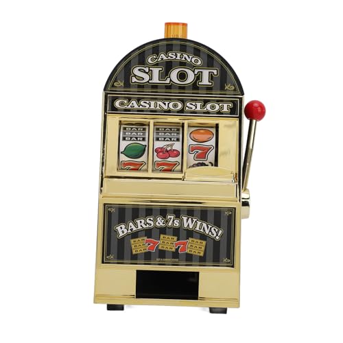 Jumbo-Spielautomat mit Sound, Spielautomaten-Sparschwein, Münzbank Dekorativ, Geld-Münzen-Spielautomat für Kinder und Erwachsene von YUYTE