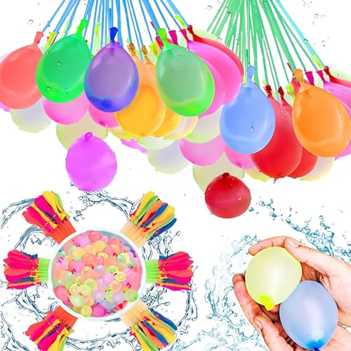 YUZHEDM Pack of 944 Water Bomb Balloons Self Closing Water Bombs Water Bombs Self Closing Colourful Mixed Water Balloons,Perfekt für Geburtstagsfeiern, Strandpartys und Spiele im Freien von YUZHEDM