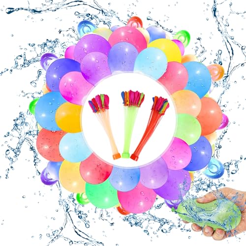 YUZHEDM Pack of 944 Water Bomb Balloons Self Closing Water Bombs Water Bombs Self Closing Colourful Mixed Water Balloons,Perfekt für Geburtstagsfeiern, Strandpartys und Spiele im Freien YUZHEDM Pack of 944 Water Bomb Balloons Self Closing Water Bombs Water Bombs Self Closing Colourful Mixed Water Balloons,Perfekt für Geburtstagsfeiern, Strandpartys und Spiele im Freien von YUZHEDM