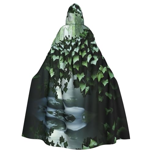 YVNKHKU The Ivy of the Mysterious River Fashion Hooded Cape - Stylish and Versatile Cape for Halloween and More von YVNKHKU