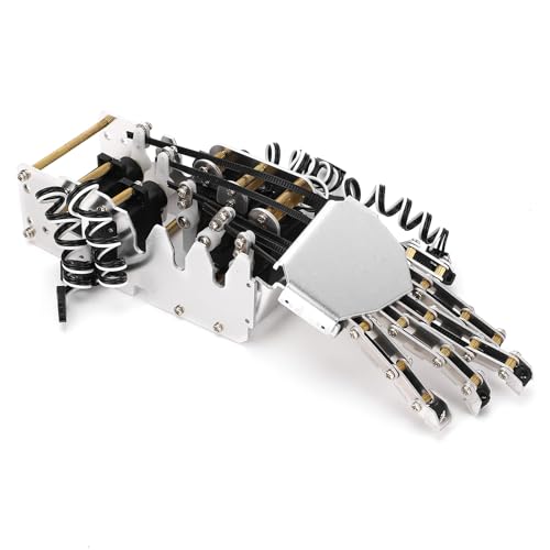 Mechanische Hand, Analog-Servo-5-Finger-Manipulator-Roboterhand-Kit Im Maßstab 1:1, Komplettes Roboterhand-Kit für, Jugendliche und Erwachsene, Hardwaretubing von YWBL-WH