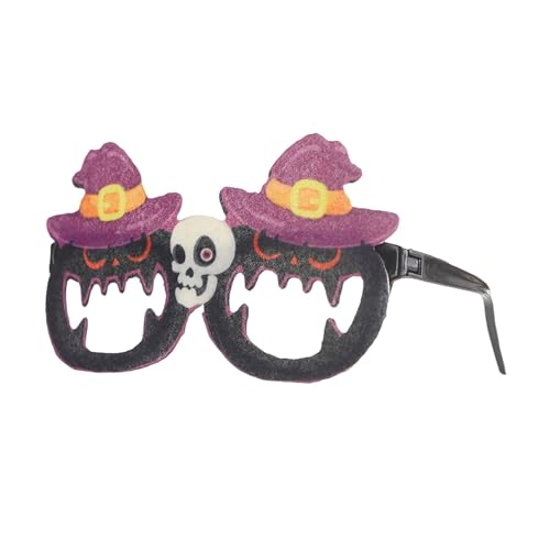 YWJewly Dekoration Weihnachten Feiertage! Festliche Halloween-Brille mit Weihnachtsthema, verrückte Partybrille für saisonale Feierlichkeiten, einzigartiges Kostümzubehör (i-D, 14X10X2CM) von YWJewly