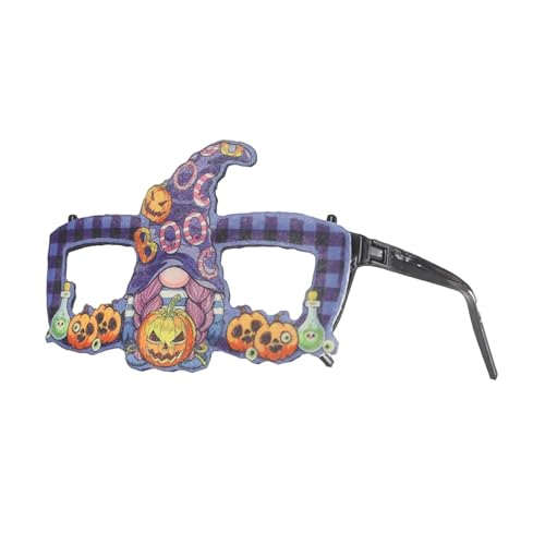 YWJewly Fensterbilder Weihnachten Kinder Feiertage! Festliche Halloween-Brille mit Weihnachtsthema, verrückte Partybrille für saisonale Feierlichkeiten, einzigartiges Kostümzubehör (B-7, 14X10X2CM) von YWJewly