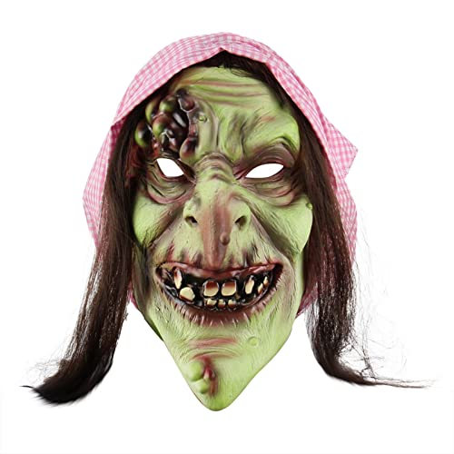 YWJewly Halloween Maske Herren Halloween Facemark Kopfbedeckungen Zwang Lustige Kopfbedeckungen Eye Head Covers Holiday Party Dress Up Mit Gummiband (A, One Size) von YWJewly