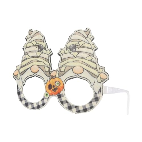 YWJewly Weinachtsdekorationen Feiertage! Festliche Halloween-Brille mit Weihnachtsthema, verrückte Partybrille für saisonale Feierlichkeiten, einzigartiges Kostümzubehör (i-F, 14X10X2CM) von YWJewly