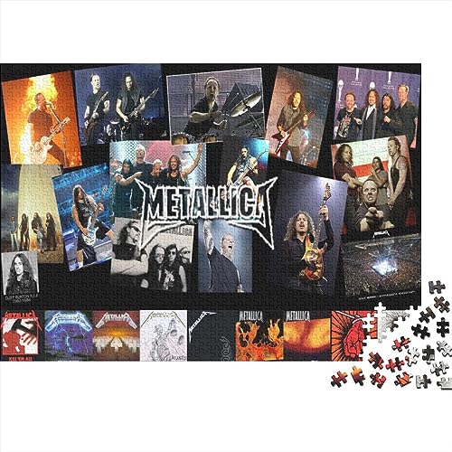 1000 Teile Puzzle Metallica Band Puzzles Spiel Geburtstagsgeschenke Puzzles Dekoratives Puzzle Für Erwachsene Und Jugendliche 75X50cm von YWLETO