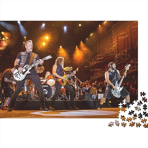 1000 Teile Puzzle Metallica Band Puzzles Spiel Geburtstagsgeschenke Puzzles Dekoratives Puzzle Für Erwachsene Und Jugendliche 75X50cm von YWLETO