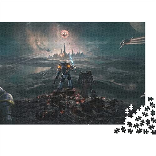 1000 Teile Puzzle für Erwachsene Warhammer 40K Puzzle für Erwachsene 1000 Teile Schwierige Herausforderungspuzzles für Jugendliche Kreative Holzpuzzles für Geschenke 1000 Teile (75x50cm) von YWLETO