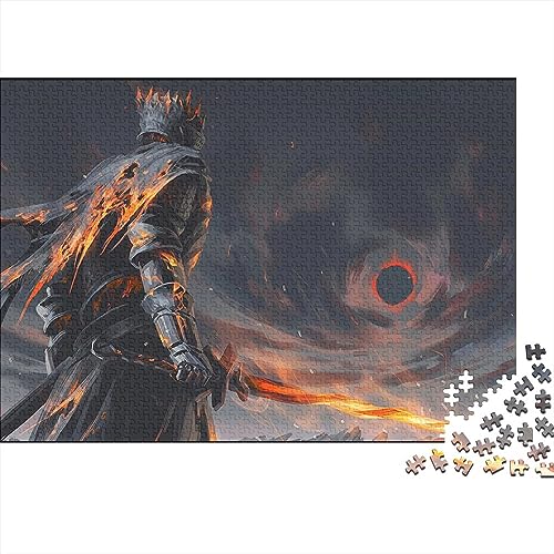 Dark Souls Puzzle Kreative Puzzles Für Erwachsene 1000-Teilige Puzzles Für Erwachsene Und Jugendliche Puzzle Lernspielzeug Geschenk 75X50cm von YWLETO