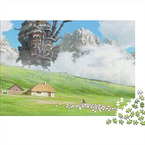 Das Wandelnde Schloss Puzzle Kreative Puzzles Für Erwachsene 1000-Teilige Puzzles Für Erwachsene Und Jugendliche Puzzle Lernspielzeug Geschenk 75X50cm von YWLETO