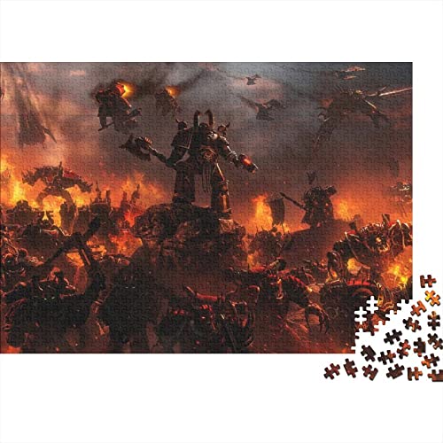 Warhammer 40K Puzzles 1000 Teile für Erwachsene Puzzles für Teenager 1000 Teile Puzzle Lernspiele einzigartiges Geschenk für Geburtstag Weihnachten 1000 Teile (75x50cm) von YWLETO