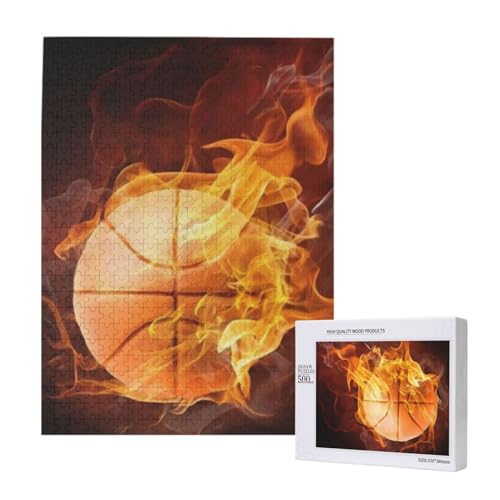 Basketball-Druck,500 Teile Holzpuzzle Familienspiel Puzzles für Erwachsene und Jugendliche Basketball-Druck,500 Teile Holzpuzzle Familienspiel Puzzles für Erwachsene und Jugendliche von YWSOTRE