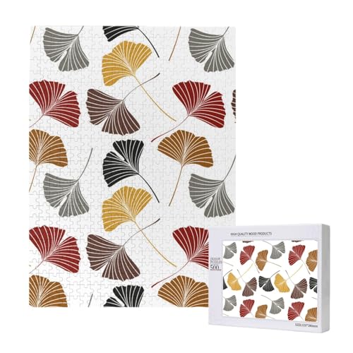 Ginkgoblätter,500 Teile Holzpuzzle Familienspiel Puzzles für Erwachsene und Jugendliche Ginkgoblätter,500 Teile Holzpuzzle Familienspiel Puzzles für Erwachsene und Jugendliche von YWSOTRE