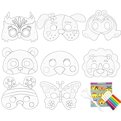YWSTYllelty Basteln Malen Erwachsene Maske DIY Farbe Kindergarten Kunst Handwerk Kreative Zeichnung Für Kinder Kinder 5ML (A, One Size) von YWSTYllelty