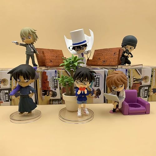 YXCC-SEN Detective Conan Figur Kid The Phantom Thief Figur Haibara Ai Figur Conan Figur Akai Shūichi Figur Anime Figure von YXCC-SEN