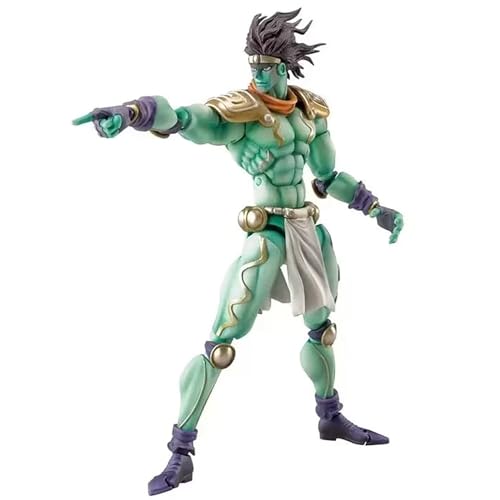 YXCC-SEN JoJo's Bizarre Adventure Figur Star Platinum Figur Anime Figur Gelenk Bewegliches Musterornament von YXCC-SEN