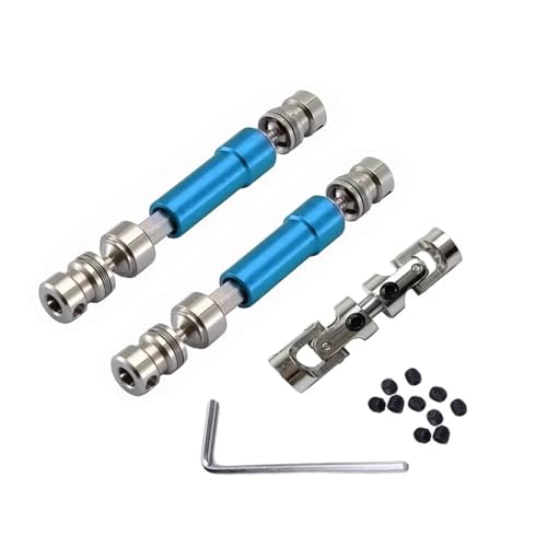 YXIUEYINGE 1 Set CVD RC Car Metal Drive Shaft for MN128 MN86 MN86S MN86K MN86KS MN G500 1/12 Upgrade Parts Accessories(Blauw) von YXIUEYINGE