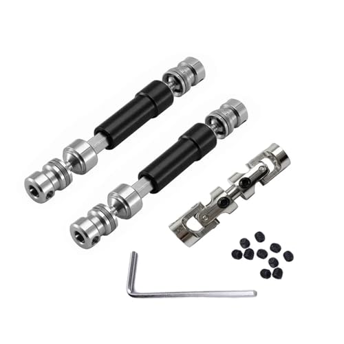 YXIUEYINGE 1 Set CVD RC Car Metal Drive Shaft for MN128 MN86 MN86S MN86K MN86KS MN G500 1/12 Upgrade Parts Accessories(Silver) von YXIUEYINGE