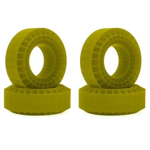 YXIUEYINGE 108 mm Kieselgel-Einsatzschaum, passend for 1,9-Zoll-Reifen for 1/10 RC Crawler Car for Axial SCX10 Capra TRX4 TRX6 MST CMX VS4-10(Green 4pcs-Soft) von YXIUEYINGE